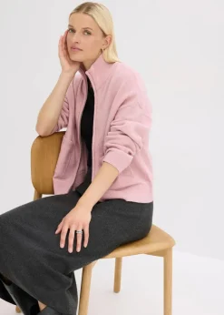 Strickjacke mit Reißverschluss