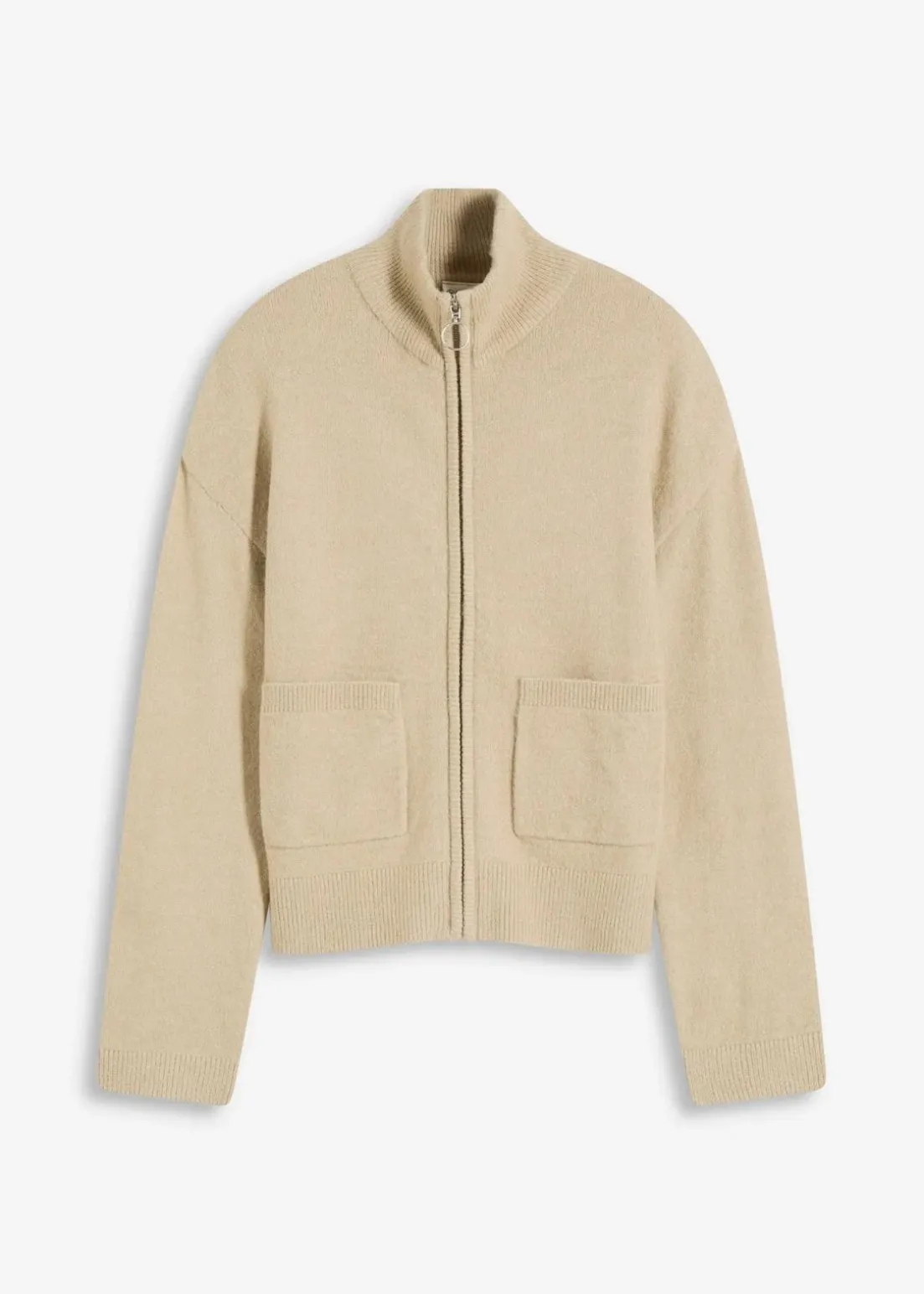 Strickjacke mit Reißverschluss