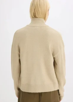 Strickjacke mit Reißverschluss