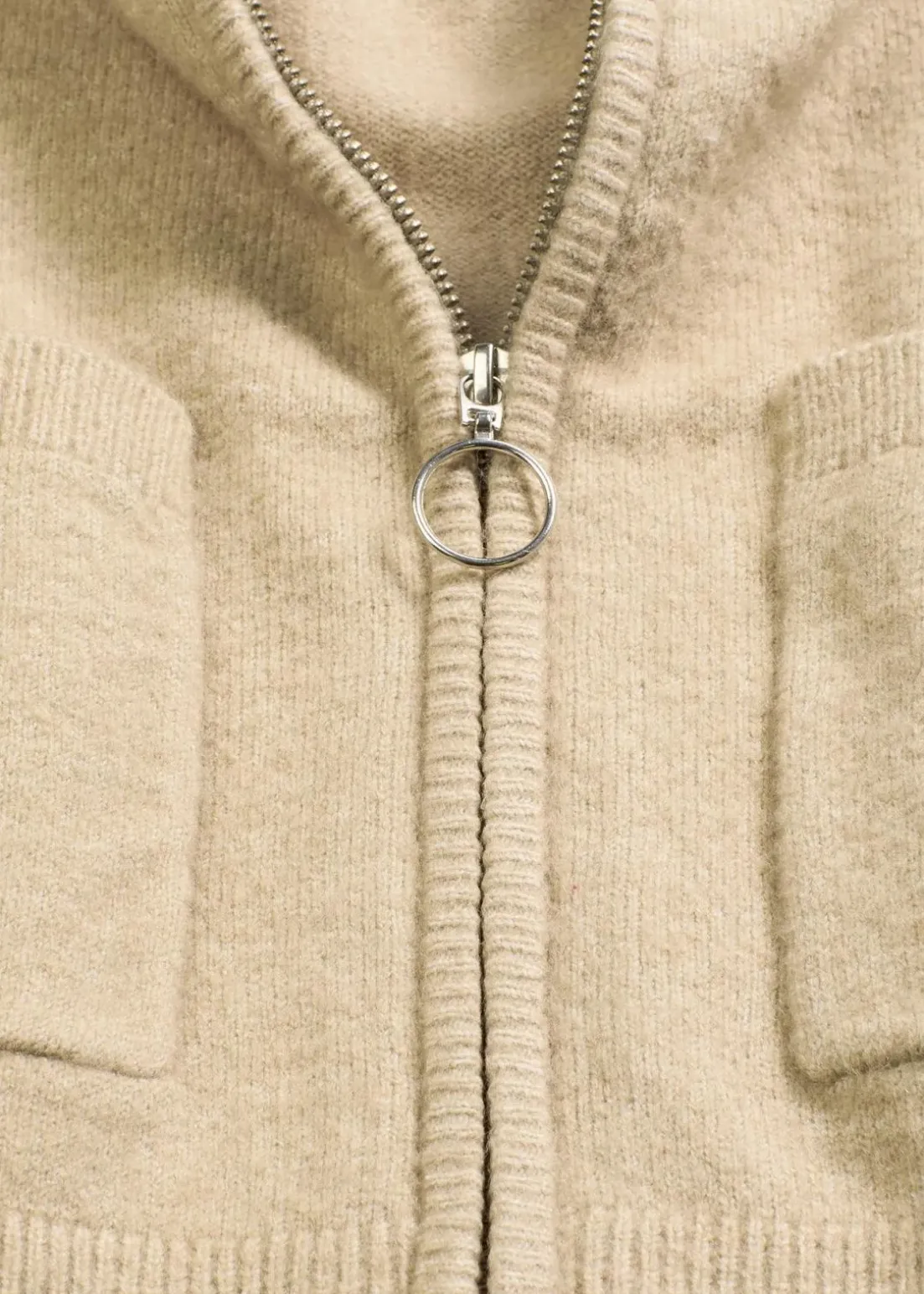 Strickjacke mit Reißverschluss