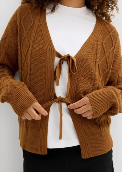 Strickjacke mit Schleifen