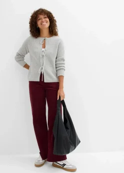 Strickjacke mit Schleifen-Detail