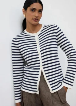 Strickjacke mit Seidenanteil