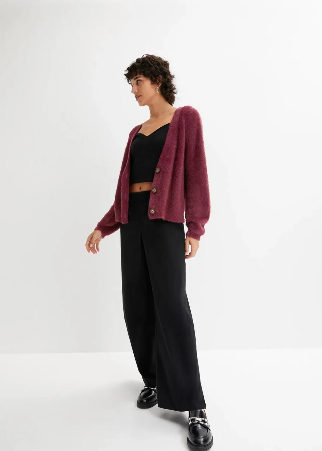 Strickjacke mit Viskose