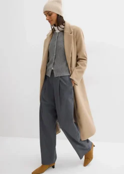 Strickjacke mit Zierknöpfen aus Woll-Mix