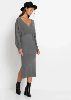 Strickkleid aus fließendem Viskose-Mix