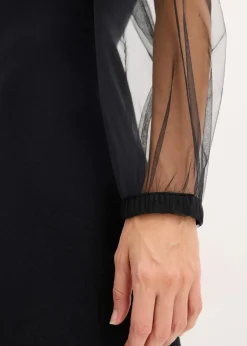 Strickkleid aus fließendem Viskose-mix