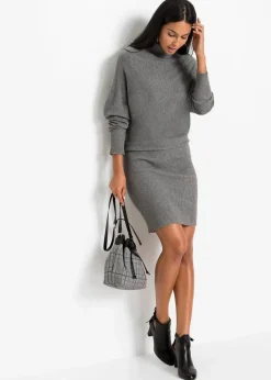 Strickkleid aus Viskose-Mix