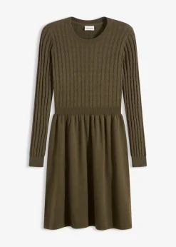 Strickkleid aus Viskose-Mix