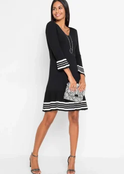 Strickkleid aus weichem Viskose- Mix