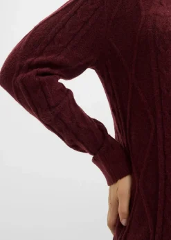 Strickkleid aus Zopfstrick