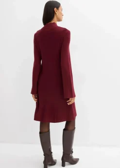 Strickkleid in A-Linie aus Viskose-Mix