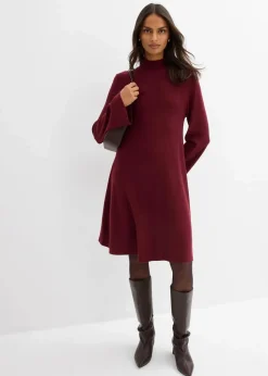 Strickkleid in A-Linie aus Viskose-Mix