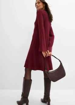 Strickkleid in A-Linie aus Viskose-Mix