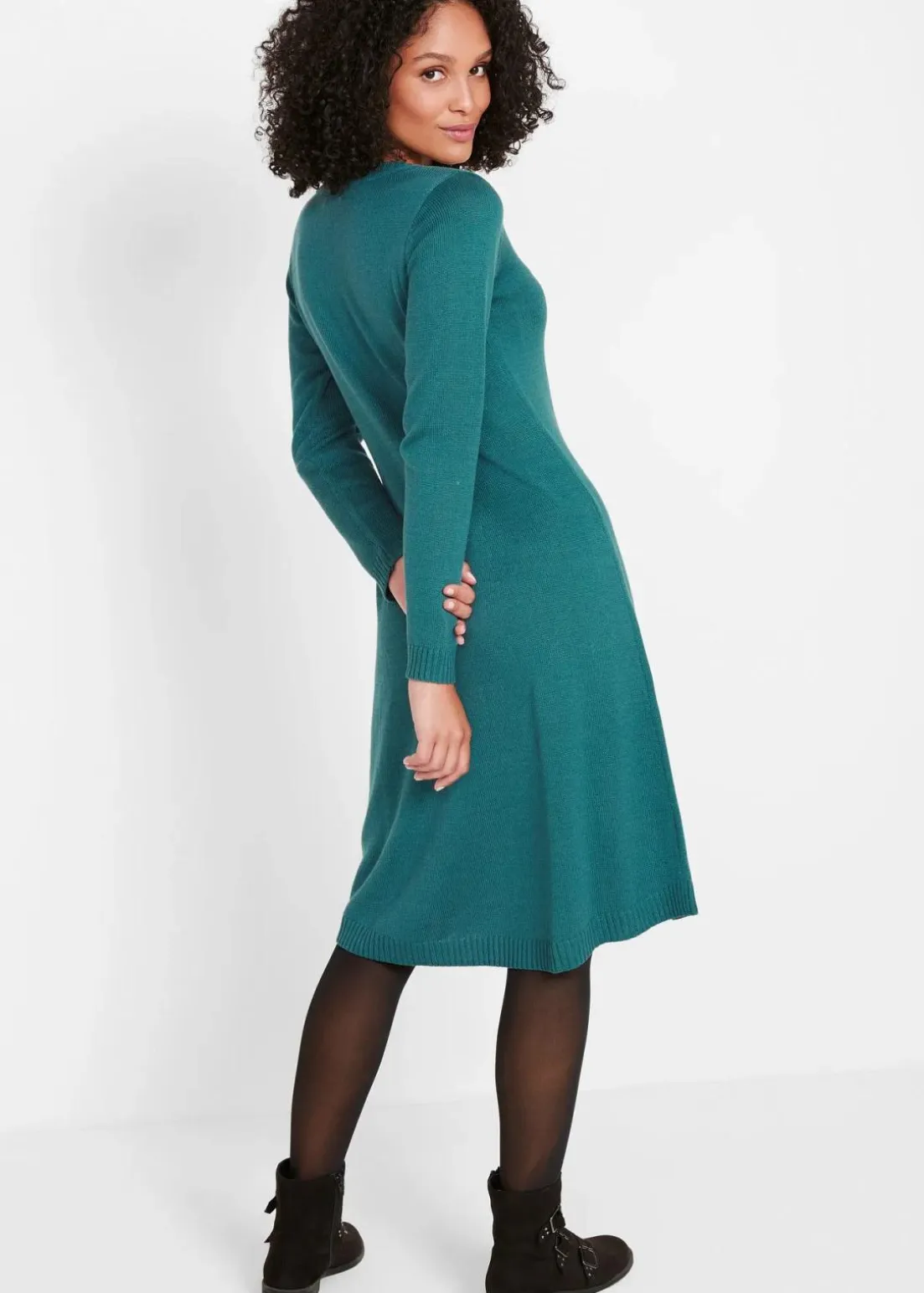 Strickkleid in ausgestellter Form