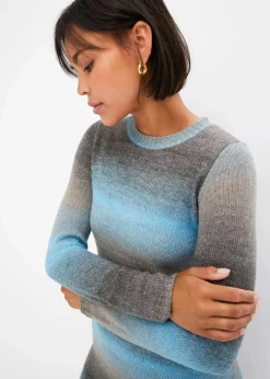 Strickkleid mit Farbverlauf
