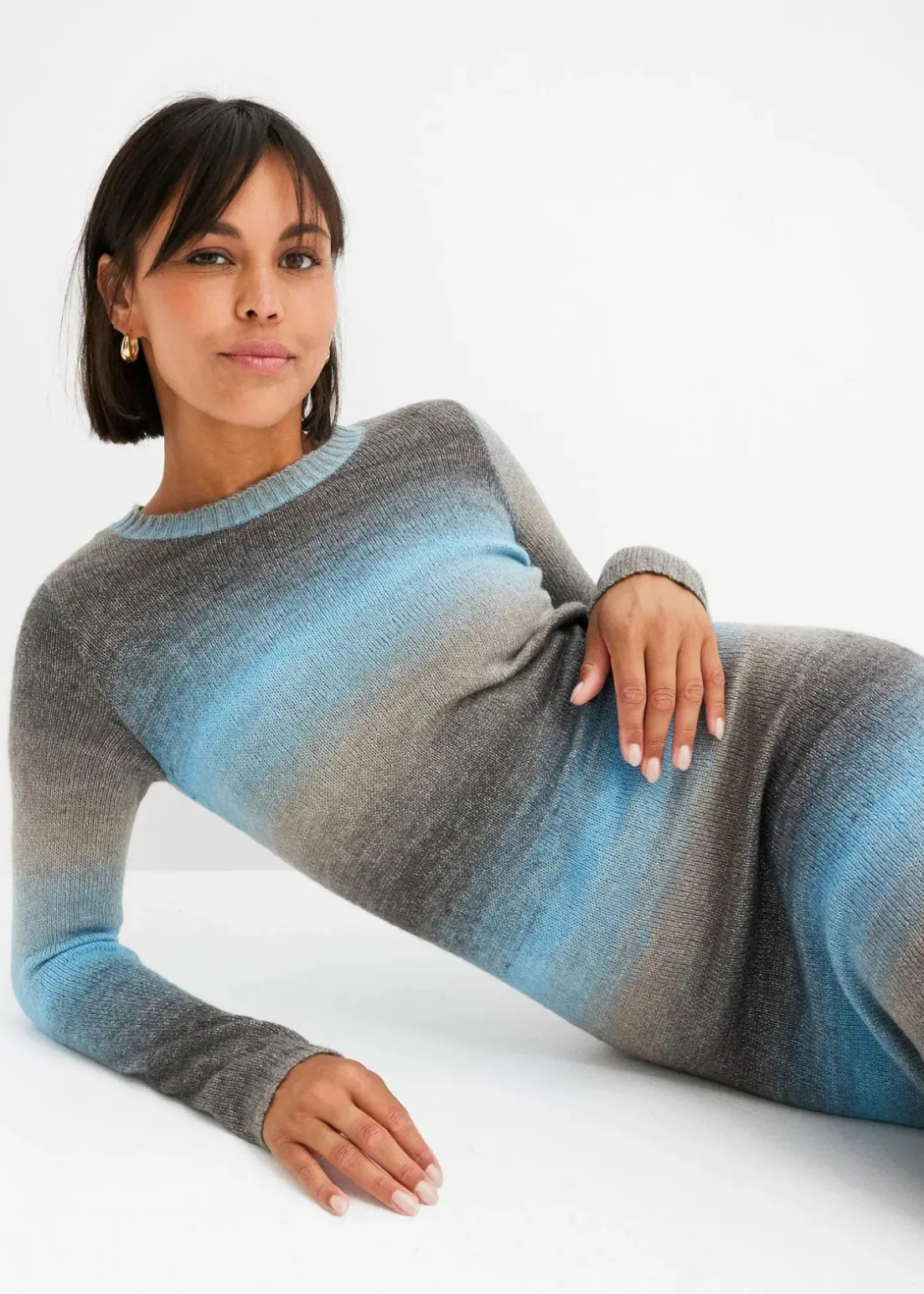 Strickkleid mit Farbverlauf