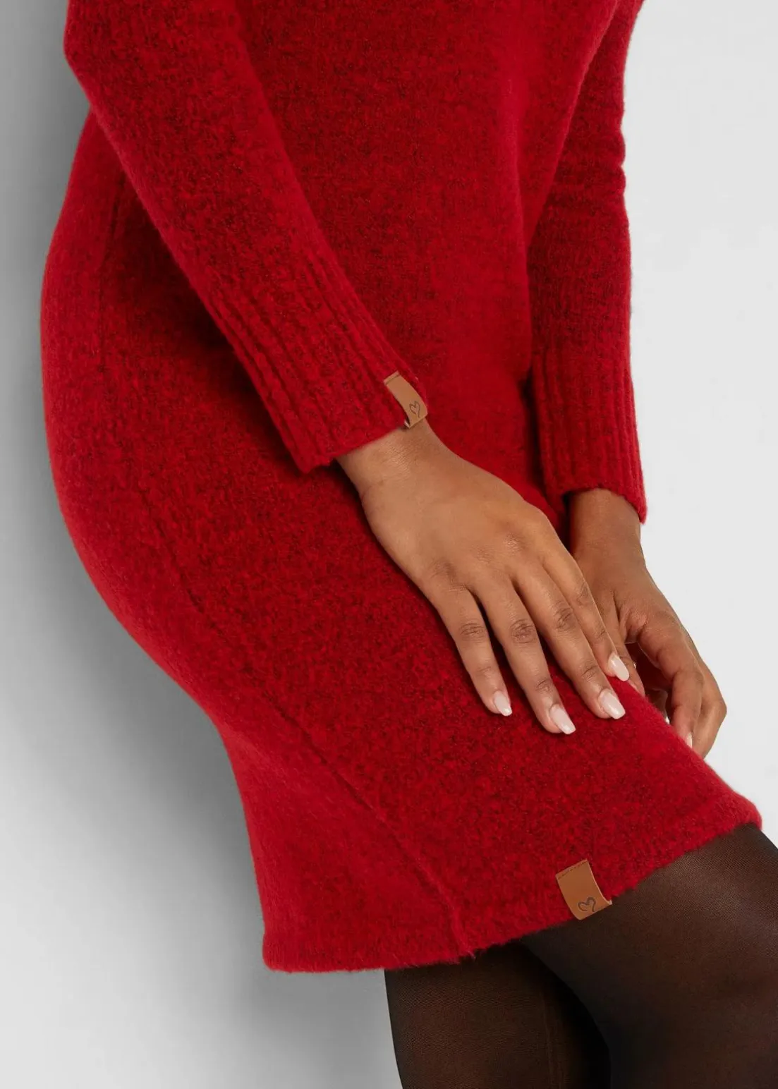 Strickkleid mit Kapuze