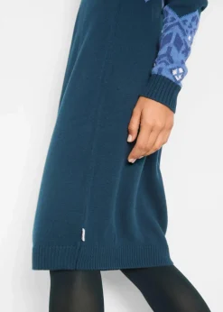 Strickkleid mit Norwegermuster