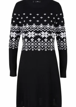 Strickkleid mit Norwegermuster