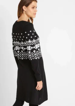 Strickkleid mit Norwegermuster