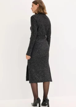 Strickkleid mit Pailletten