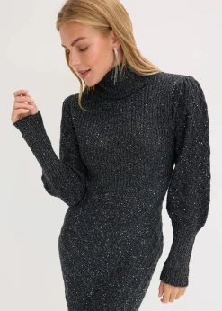 Strickkleid mit Pailletten