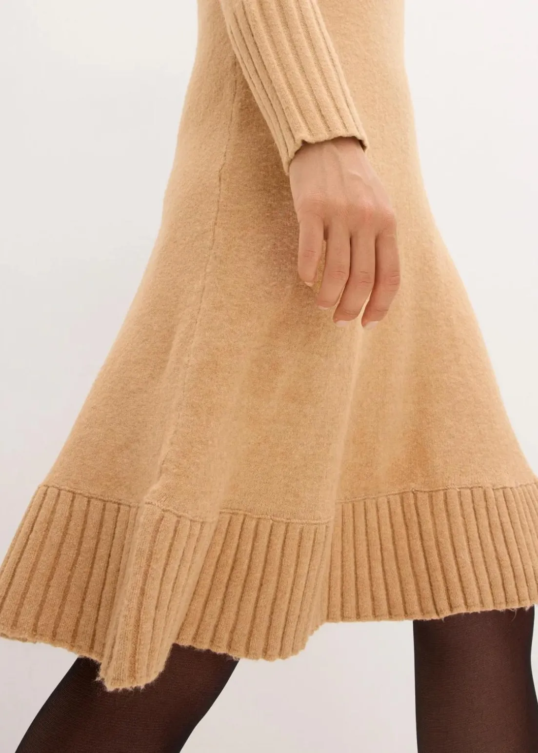 Strickkleid mit Polokragen