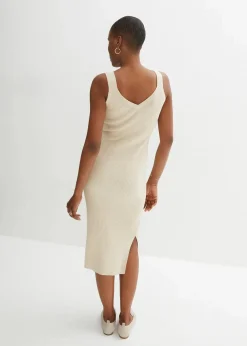 Strickkleid mit Seidenanteil