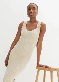 Strickkleid mit Seidenanteil