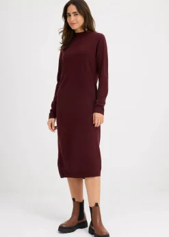 Strickkleid mit Stehkragen