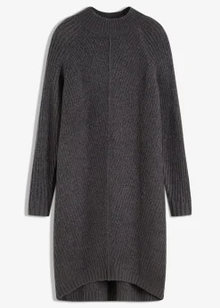 Strickkleid mit Vokuhila-Saum