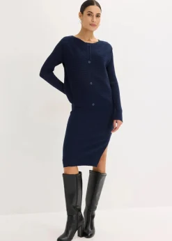 Strickkleid und Weste (2-tlg.Set)