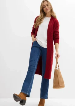 Strickmantel aus Zopfstrick