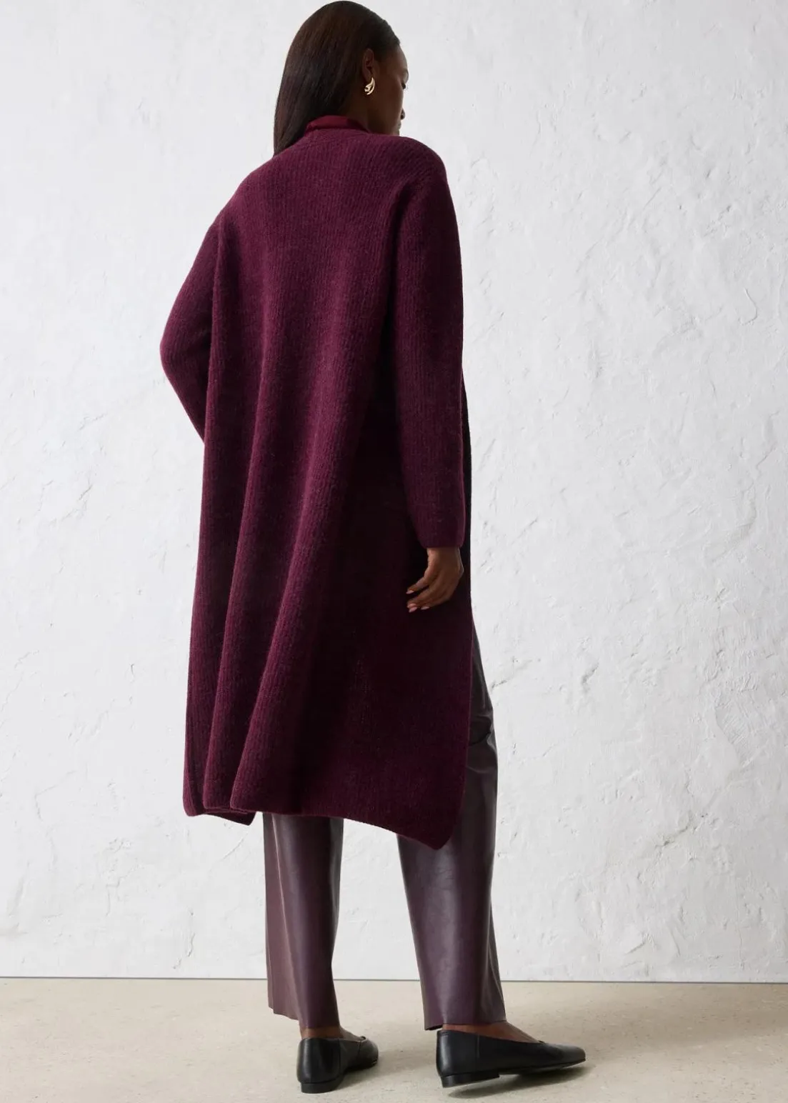 Strickmantel mit Alpaka