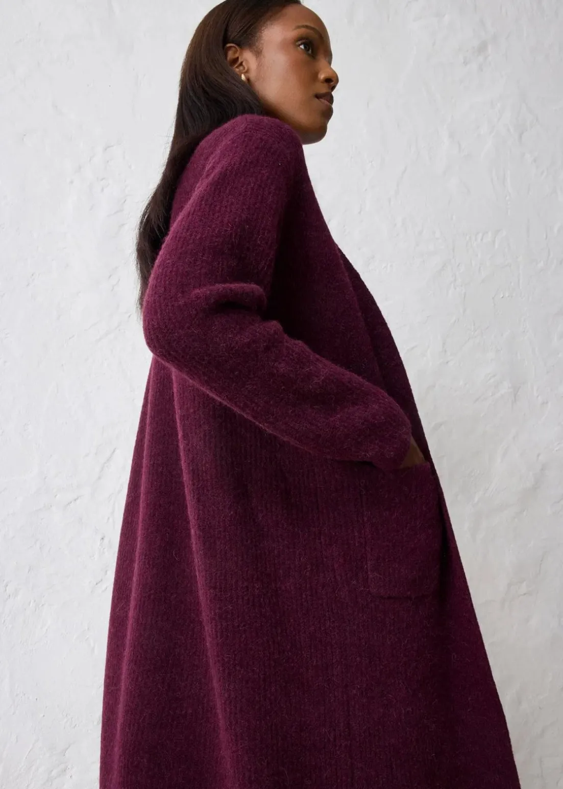 Strickmantel mit Alpaka