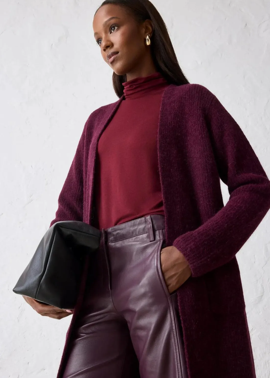 Strickmantel mit Alpaka