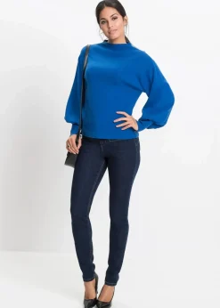 Strickpullover mit Ballonärmeln