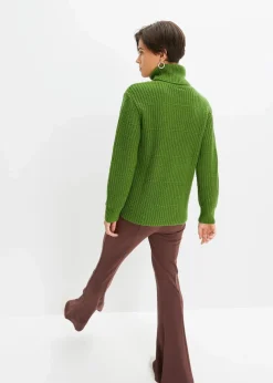 Strickpullover mit Rollkragen