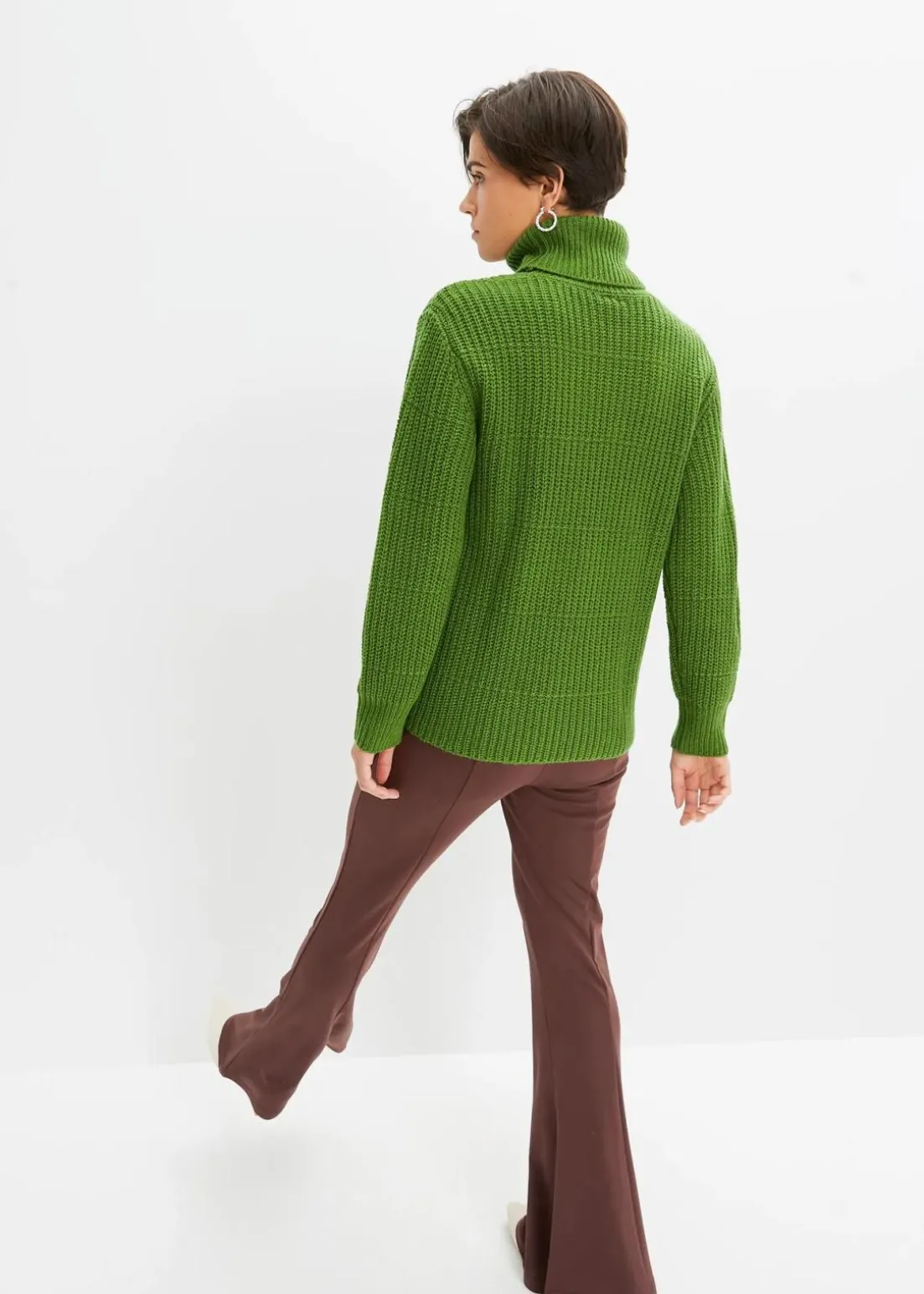 Strickpullover mit Rollkragen