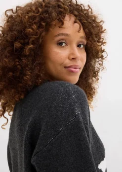 Strickpullover mit Schleife