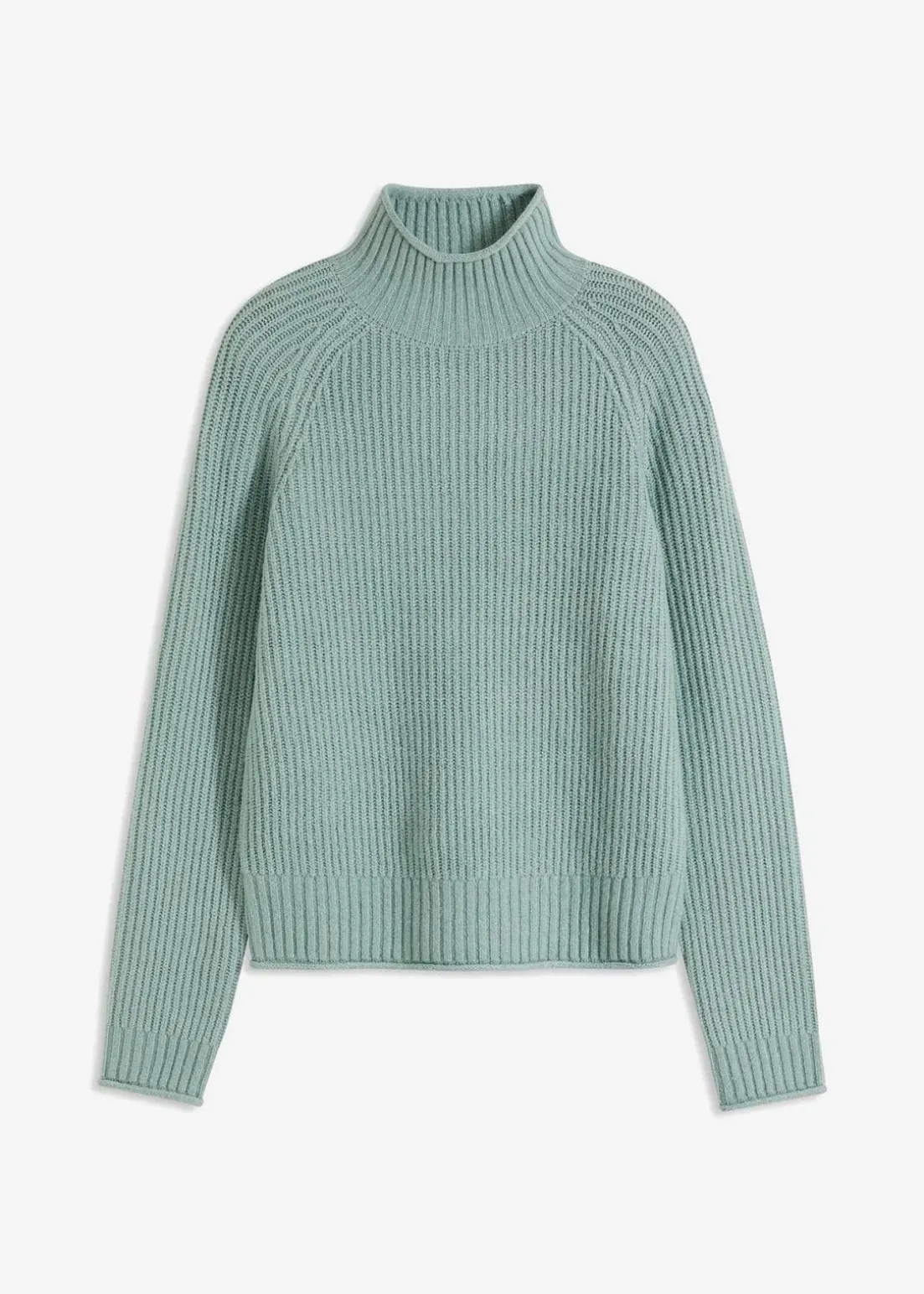 Strickpullover mit Stehkragen