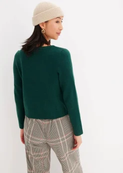 Strickpullover mit U-Boot-Ausschnitt