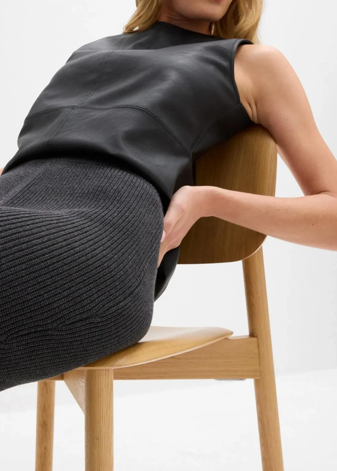 Strickrock aus reiner Baumwolle