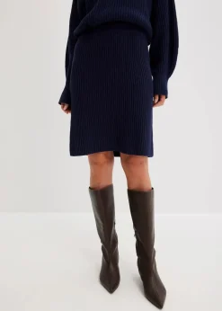 Strickrock aus reiner Baumwolle