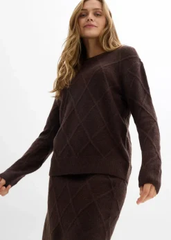 Strickrock aus Zopfstrick