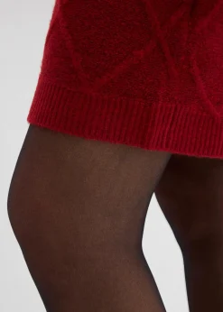 Strickrock aus Zopfstrick