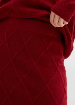 Strickrock aus Zopfstrick