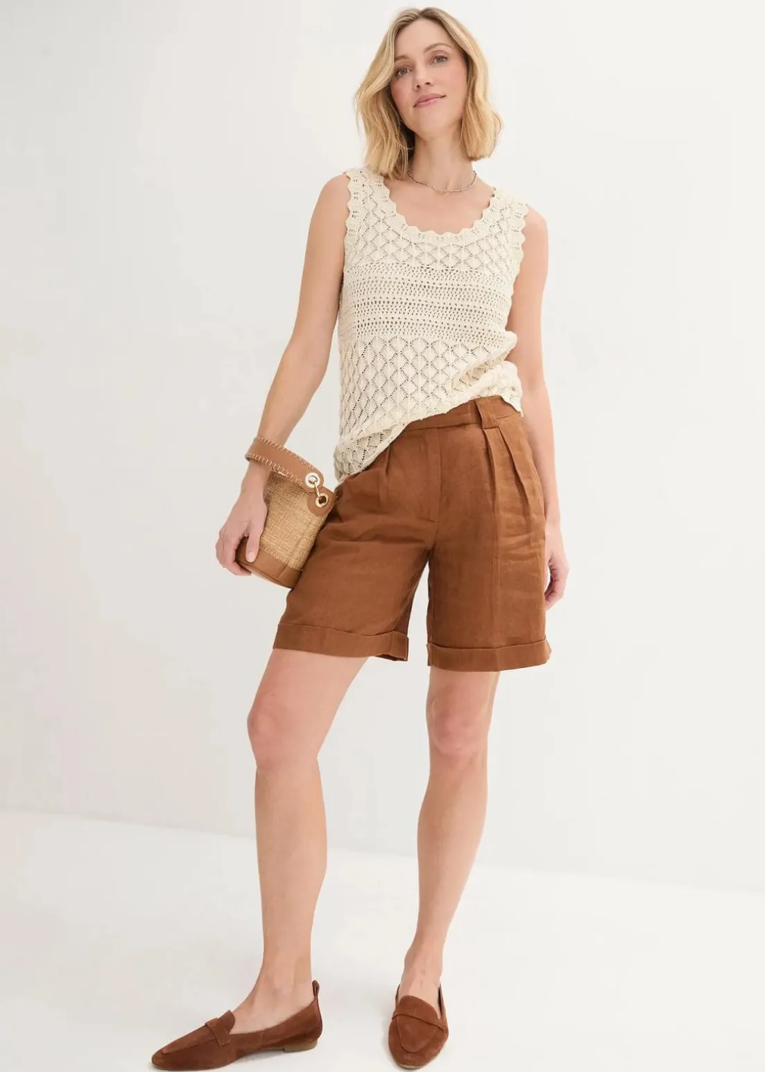 Stricktop aus Baumwolle