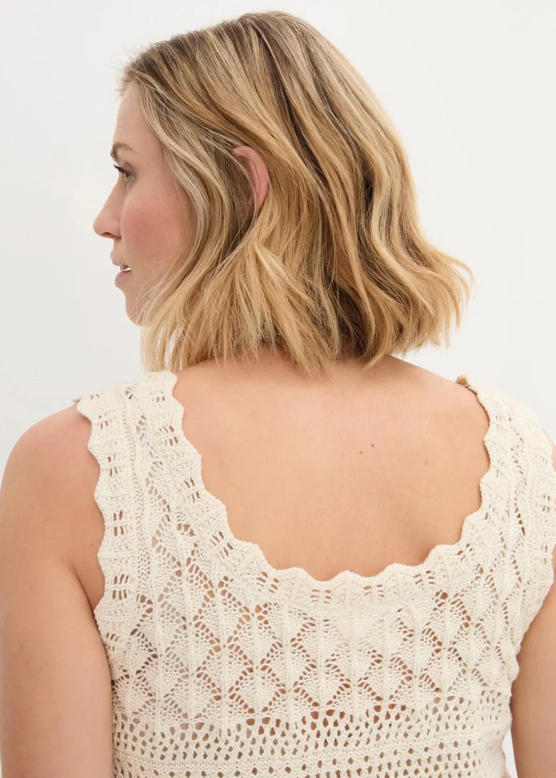 Stricktop aus Baumwolle